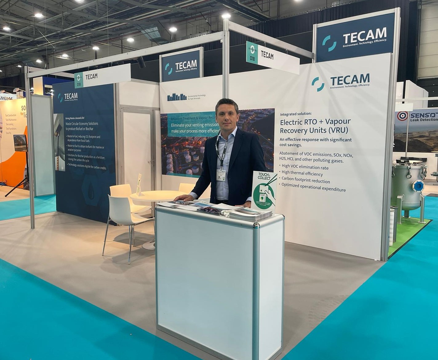 Tecam stand at StocExpo 2023 in Rotterdam